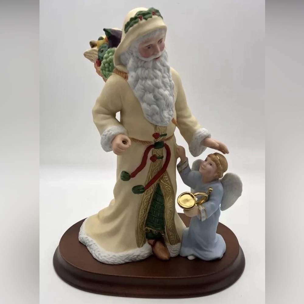 Lenox Holiday Santa and Angel Figurine